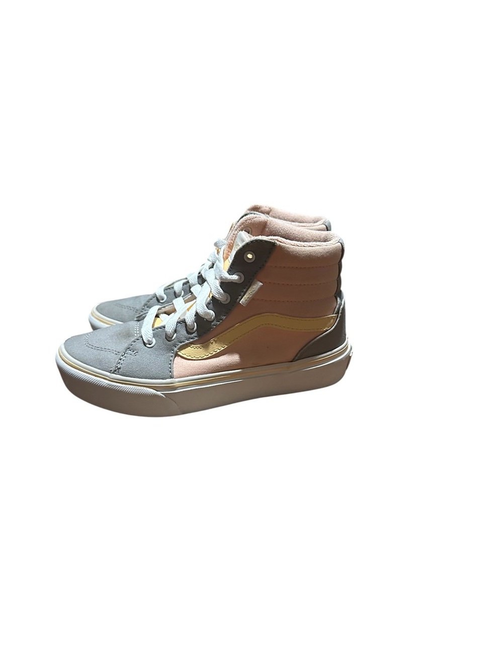 Vans Kids High-Top Sneakers in Pink and Gray size 3